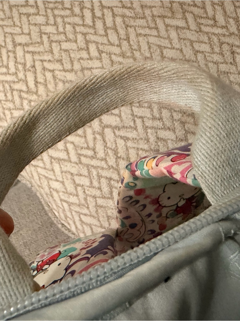 Hello Kitty Purple Multi Floral Quilted Vera Bradley Backpack - Picture 8 of 8